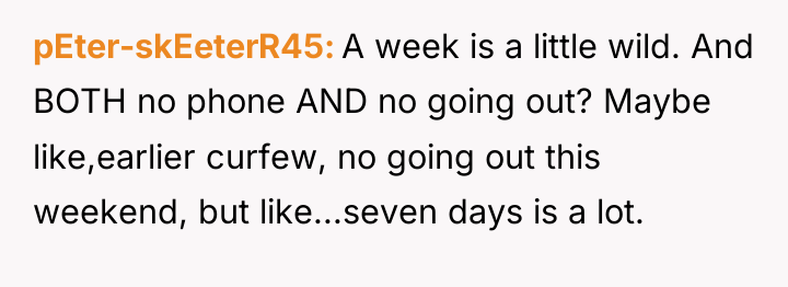 pEter-skEeterR45 A week is a little wild. And BOTH no...