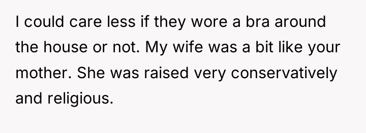I could care less if they wore a bra around...