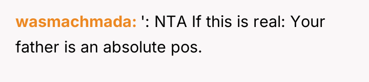 wasmachmada ': NTA If this is real: Your father is...