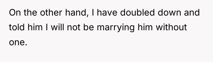 On the other hand, I have doubled down and told...