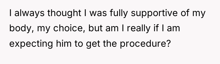 I always thought I was fully supportive of my body,...