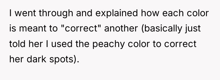 I went through and explained how each color is meant...