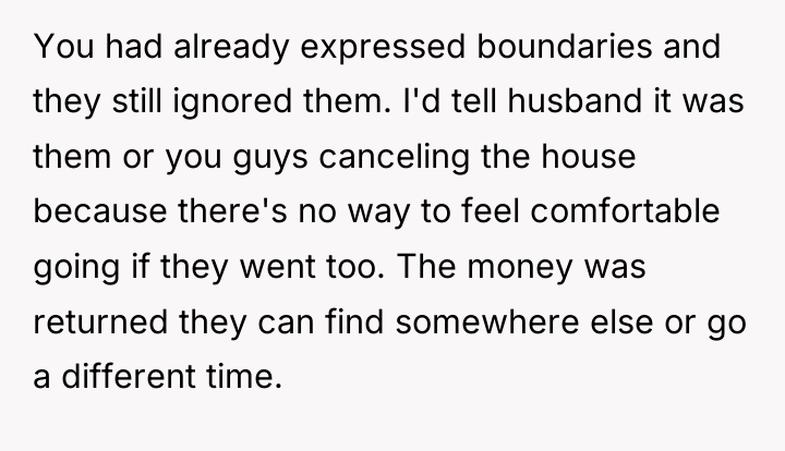 You had already expressed boundaries and they still ignored them....
