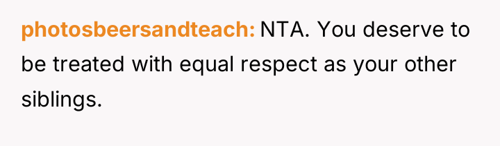 photosbeersandteach NTA. You deserve to be treated with equal respect...