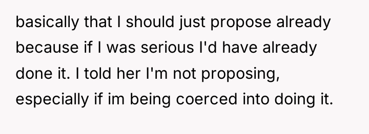 basically that I should just propose already because if I...