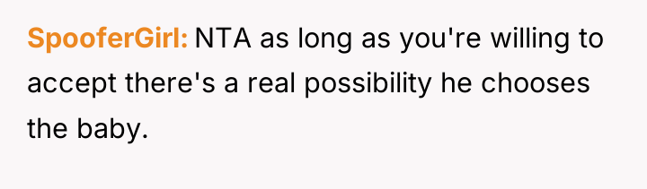 SpooferGirl NTA as long as you're willing to accept there's...