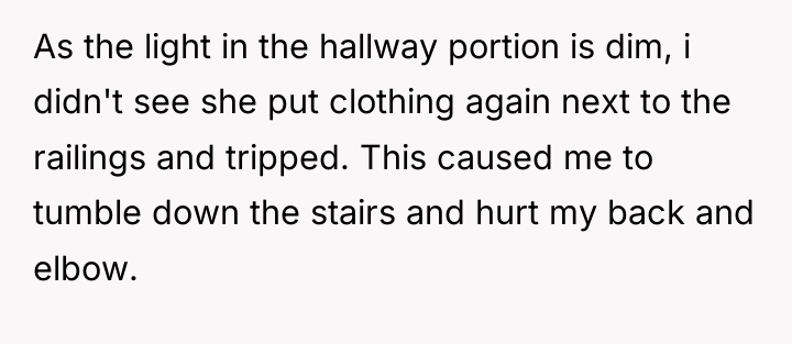 As the light in the hallway portion is dim, i...