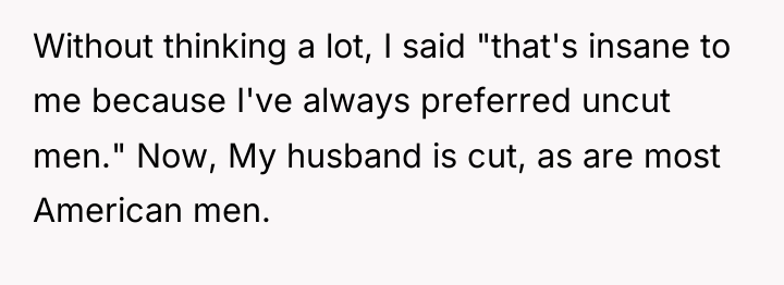 Without thinking a lot, I said "that's insane to me...