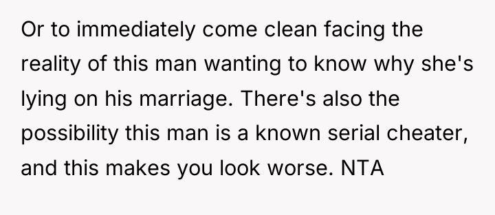 Or to immediately come clean facing the reality of this...