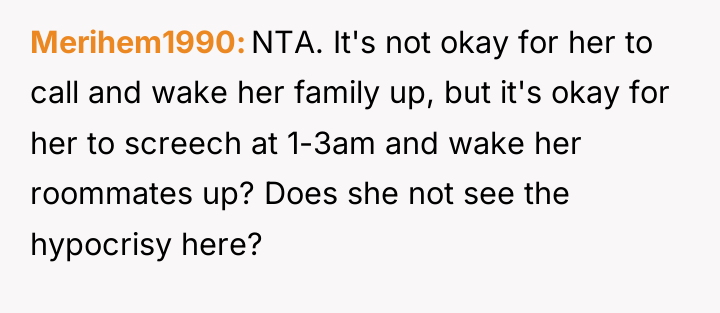 Merihem1990 NTA. It's not okay for her to call and...