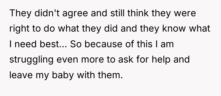 They didn't agree and still think they were right to...