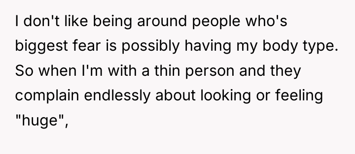 I don't like being around people who's biggest fear is...