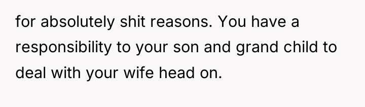 for absolutely shit reasons. You have a responsibility to your...
