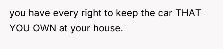 you have every right to keep the car THAT YOU...