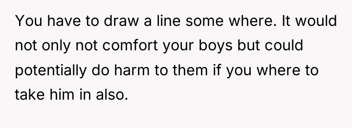 You have to draw a line some where. It would...