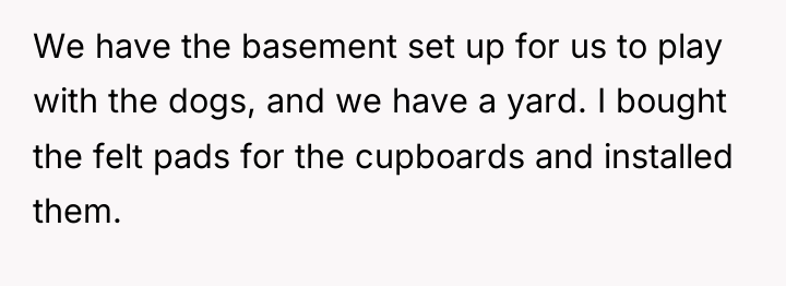 We have the basement set up for us to play...
