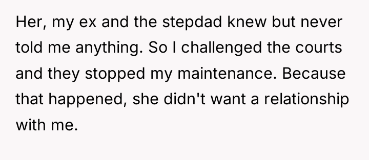 Her, my ex and the stepdad knew but never told...