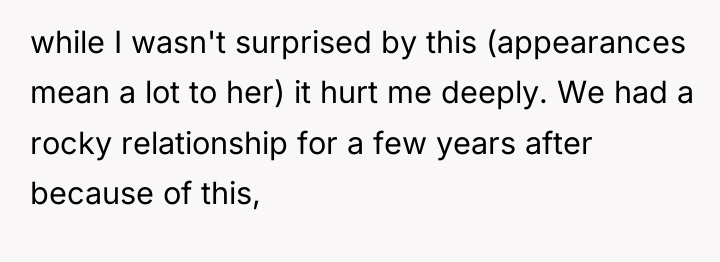 while I wasn't surprised by this (appearances mean a lot...