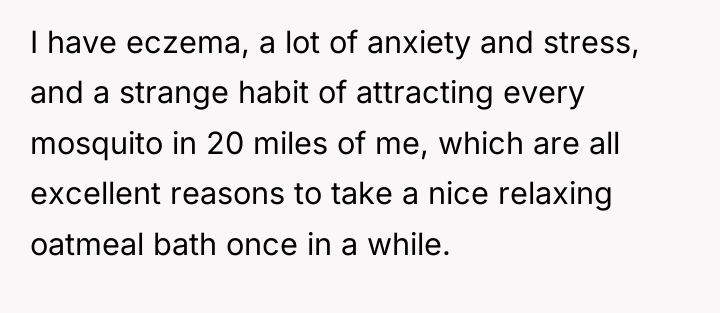 I have eczema, a lot of anxiety and stress, and...