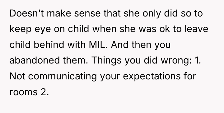 Doesn't make sense that she only did so to keep...