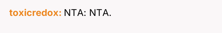 toxicredox NTA: NTA.