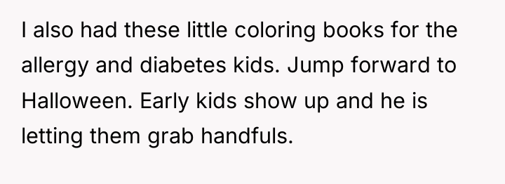 I also had these little coloring books for the allergy...