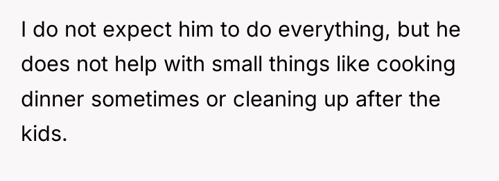 I do not expect him to do everything, but he...
