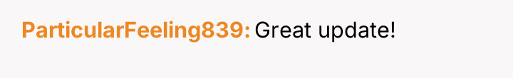 ParticularFeeling839 Great update!