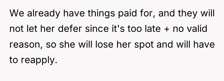 We already have things paid for, and they will not...