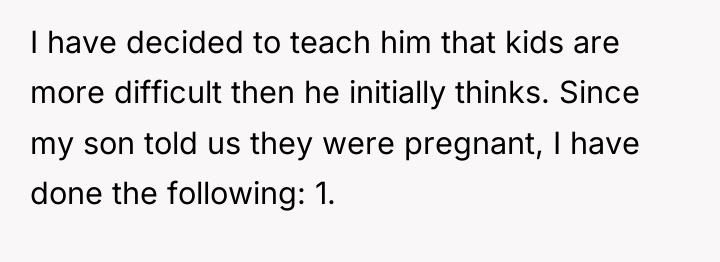 I have decided to teach him that kids are more...