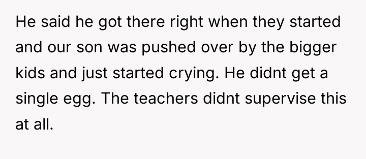 He said he got there right when they started and...