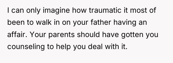 I can only imagine how traumatic it most of been...