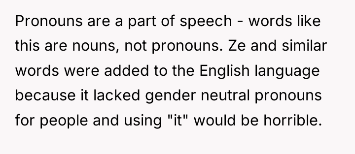 Pronouns are a part of speech - words like this...