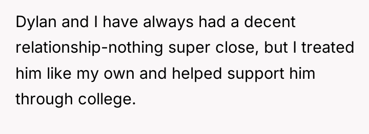 Dylan and I have always had a decent relationship-nothing super...