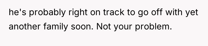 he's probably right on track to go off with yet...