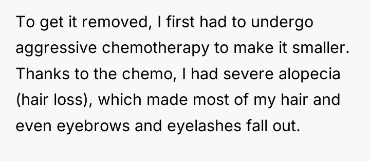 To get it removed, I first had to undergo aggressive...