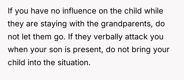 If you have no influence on the child while they...