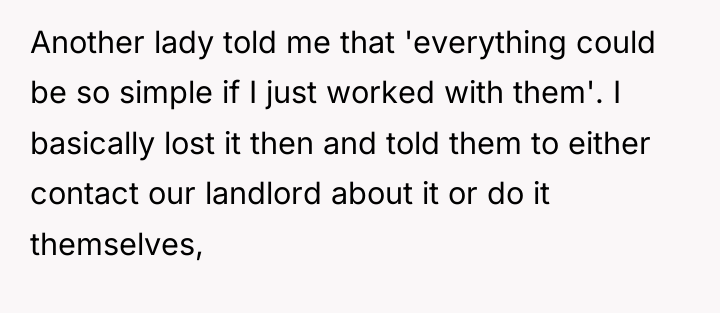 Another lady told me that 'everything could be so simple...