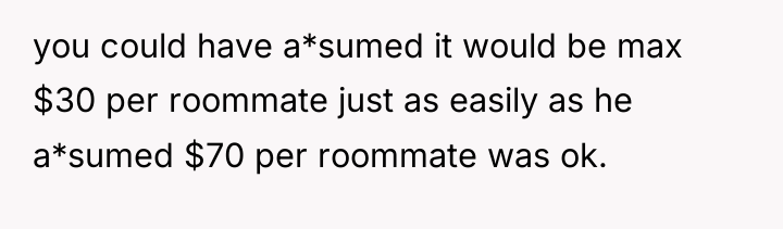 you could have a*sumed it would be max $30 per...