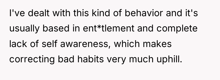 I've dealt with this kind of behavior and it's usually...