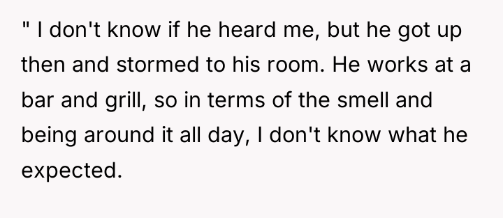 " I don't know if he heard me, but he...