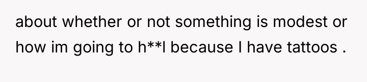about whether or not something is modest or how im...