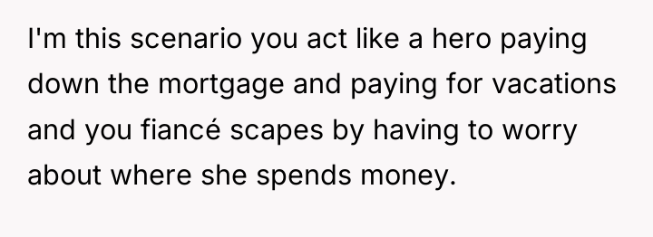I'm this scenario you act like a hero paying down...