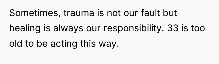 Sometimes, trauma is not our fault but healing is always...