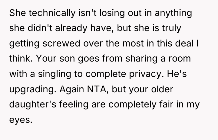 She technically isn't losing out in anything she didn't already...
