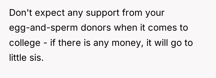 Don't expect any support from your egg-and-sperm donors when it...