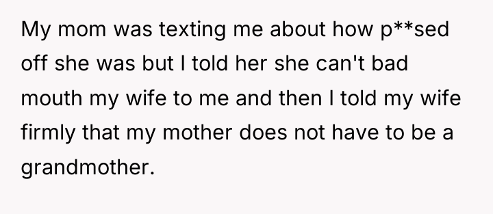 My mom was texting me about how p**sed off she...