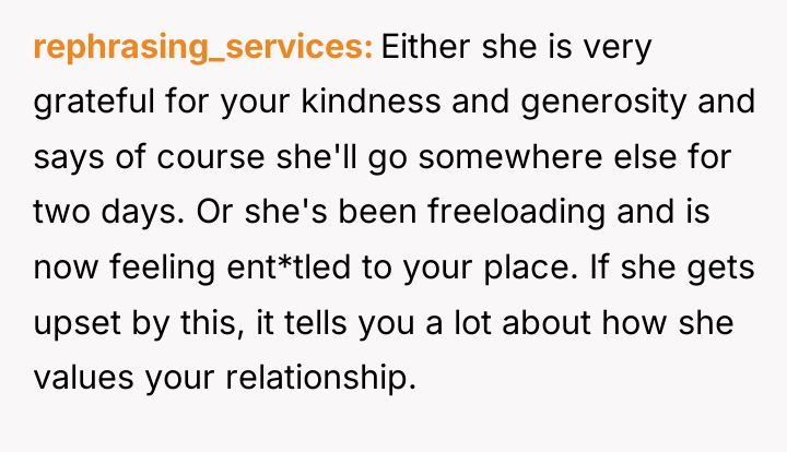 rephrasing_services Either she is very grateful for your kindness and...