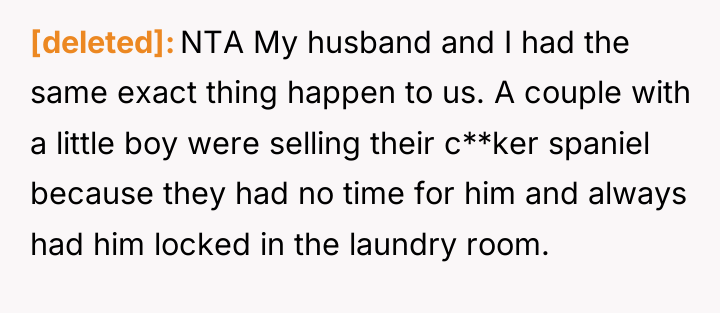 [deleted] NTA My husband and I had the same exact...