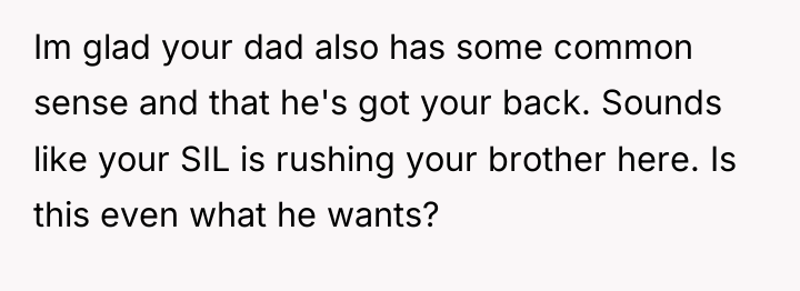 Im glad your dad also has some common sense and...